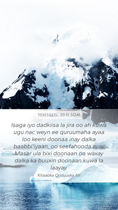Yexesqeel 30:11 SOM Bible Verse Image