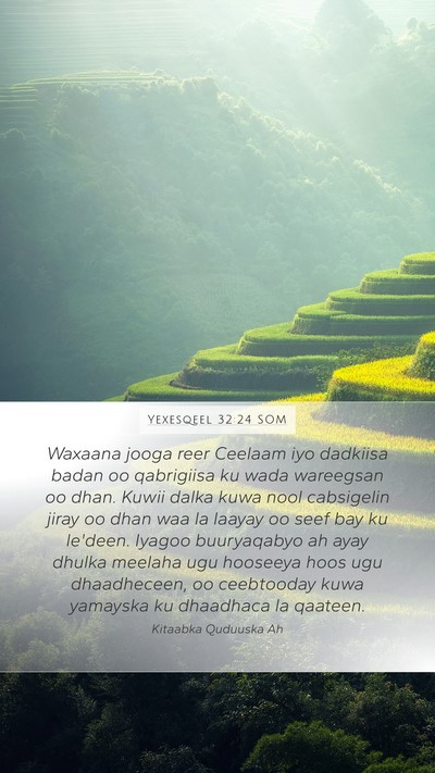Yexesqeel 32:24 SOM Bible Verse Image
