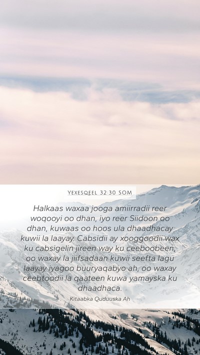 Yexesqeel 32:30 SOM Bible Verse Image