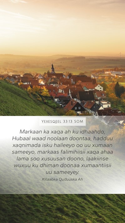 Yexesqeel 33:13 SOM Bible Verse Image