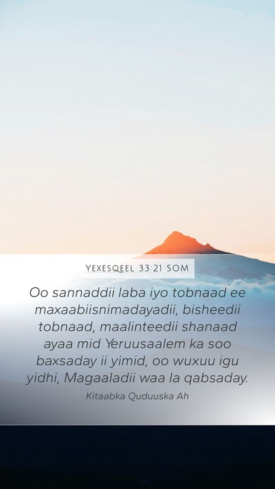 Yexesqeel 33:21 SOM Bible Verse Image