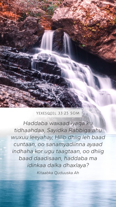 Yexesqeel 33:25 SOM Bible Verse Image