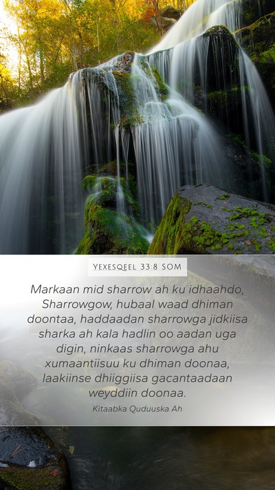Yexesqeel 33:8 SOM Bible Verse Image
