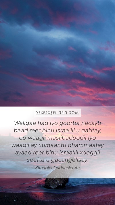 Yexesqeel 35:5 SOM Bible Verse Image