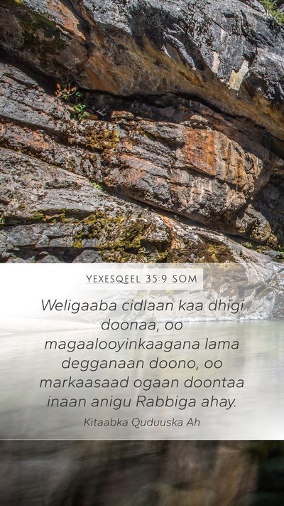 Yexesqeel 35:9 SOM Bible Verse Image