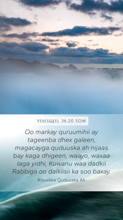 Yexesqeel 36:20 SOM Bible Verse Image
