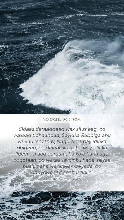 Yexesqeel 36:3 SOM Bible Verse Image
