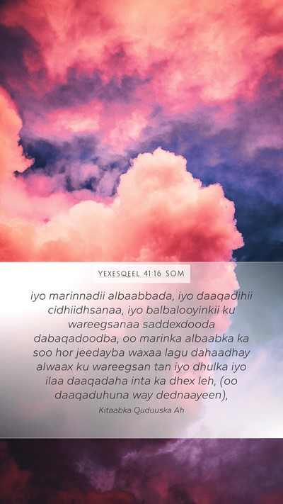 Yexesqeel 41:16 SOM Bible Verse Image