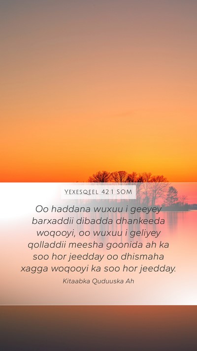Yexesqeel 42:1 SOM Bible Verse Image