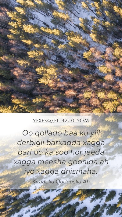 Yexesqeel 42:10 SOM Bible Verse Image