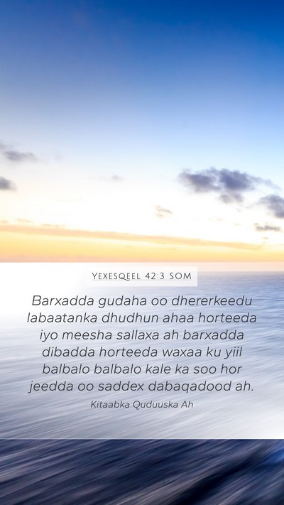 Yexesqeel 42:3 SOM Bible Verse Image