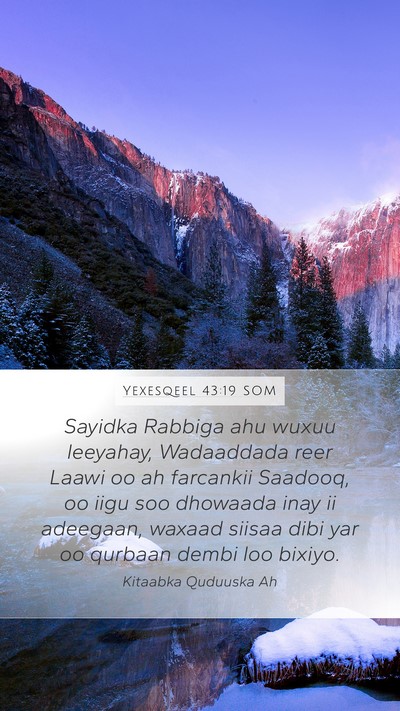 Yexesqeel 43:19 SOM Bible Verse Image