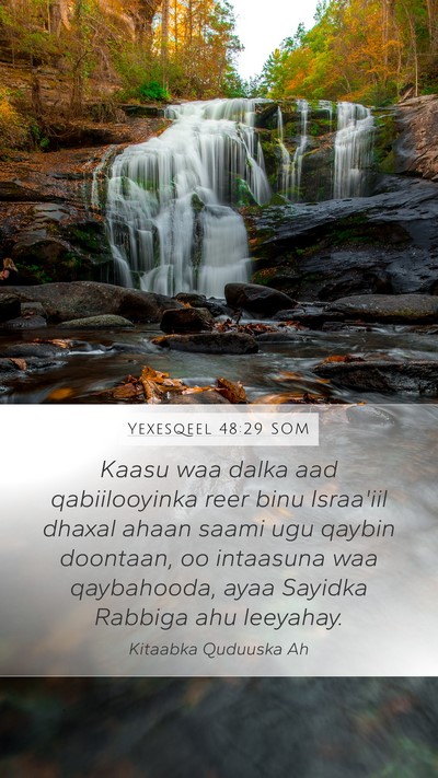 Yexesqeel 48:29 SOM Bible Verse Image