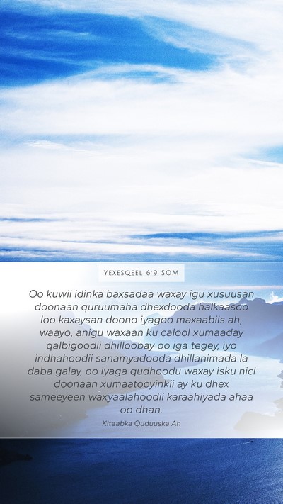 Yexesqeel 6:9 SOM Bible Verse Image