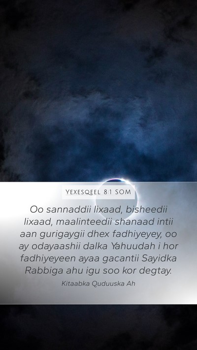 Yexesqeel 8:1 SOM Bible Verse Image