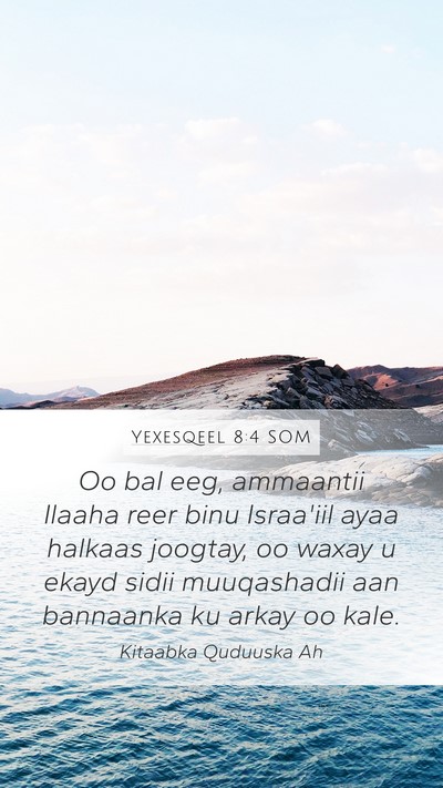 Yexesqeel 8:4 SOM Bible Verse Image