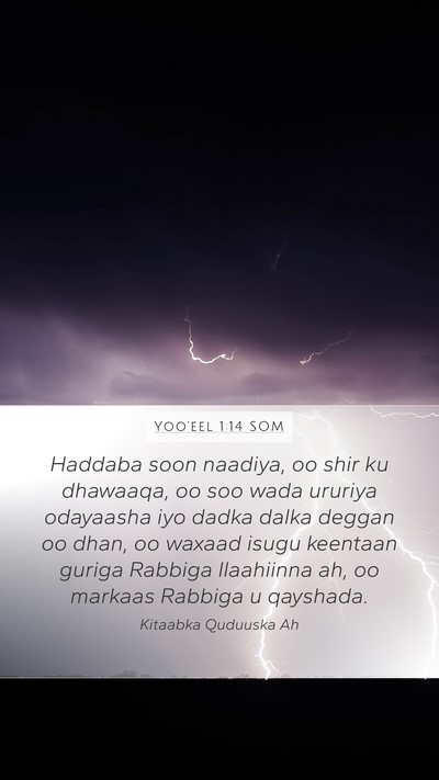 Yoo'eel 1:14 SOM Bible Verse Image