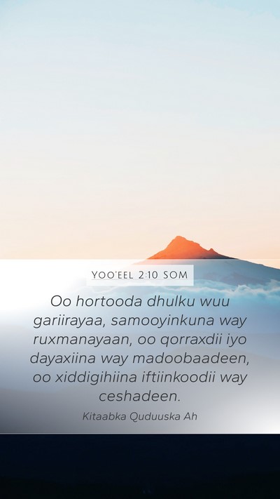 Yoo'eel 2:10 SOM Bible Verse Image