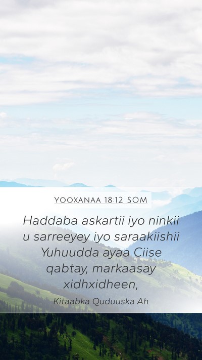 Yooxanaa 18:12 SOM Bible Verse Image