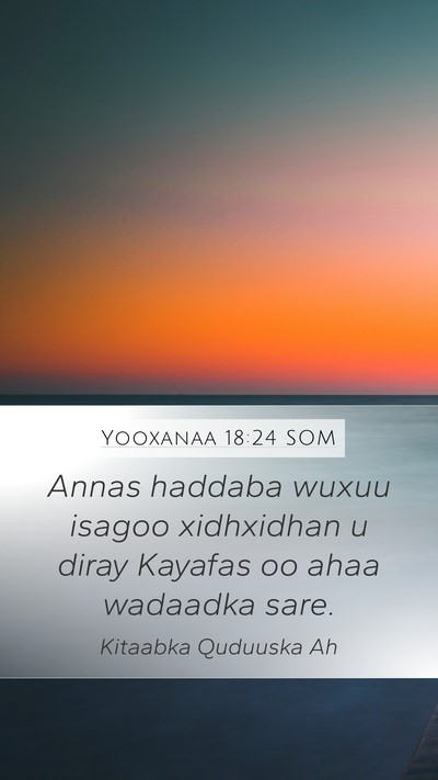 Yooxanaa 18:24 SOM Bible Verse Image