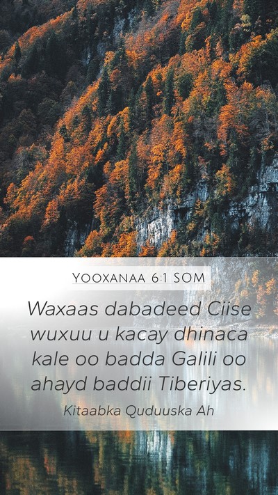Yooxanaa 6:1 SOM Bible Verse Image