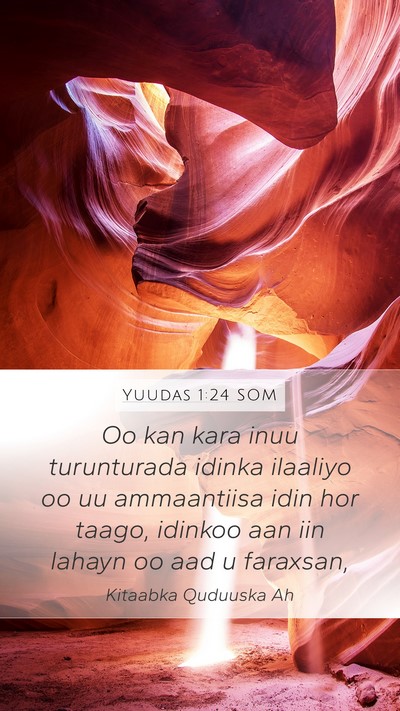 Yuudas 1:24 SOM Bible Verse Image