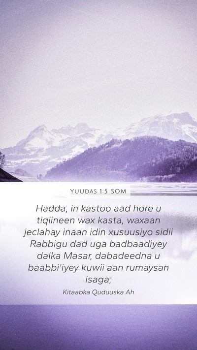 Yuudas 1:5 SOM Bible Verse Image